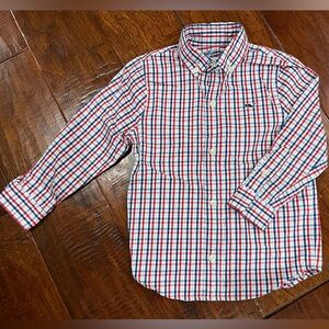 Vineyard Vines Red and Blue Plaid Boys Shirt